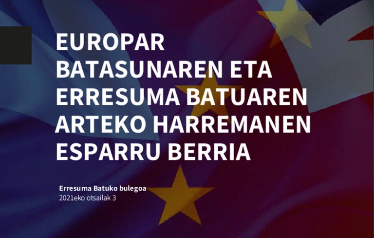 EUROPAR BATASUNAREN ETA ERRESUMA BATUAREN ARTEKO HARREMANEN ESPARRU BERRIA