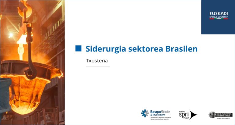 Brasilgo industria siderurgikoari buruzko txostena: funtsezko merkatua euskal enpresentzat