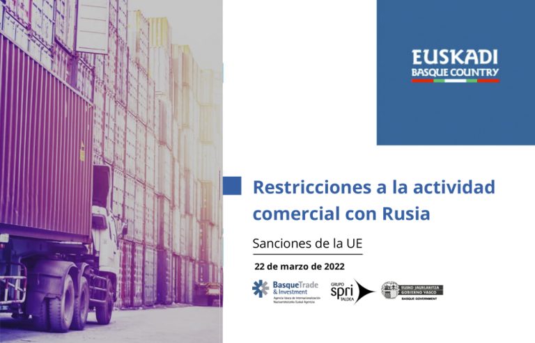 Observatorio Internacional: Restricciones a la actividad comercial con Rusia Sanciones de la UE.