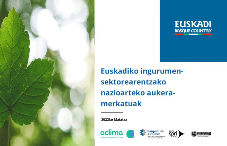 Euskadiko ingurumen-sektorerako nazioarteko aukera-merkatuak