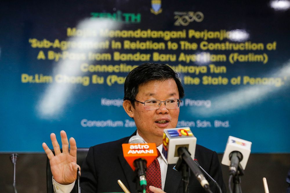 Penang CM: Tender for PTMP projects to be called in H2 2020