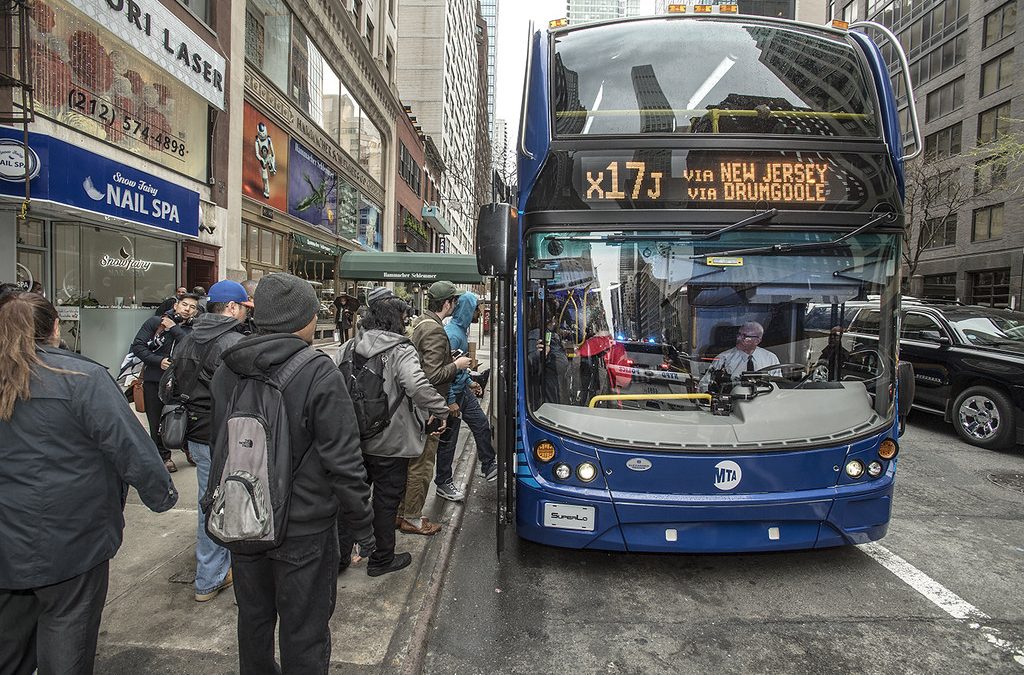 La ciudad de Nueva York tiene como objetivo tener su flota de autobuses totalmente eléctricos para 2040
