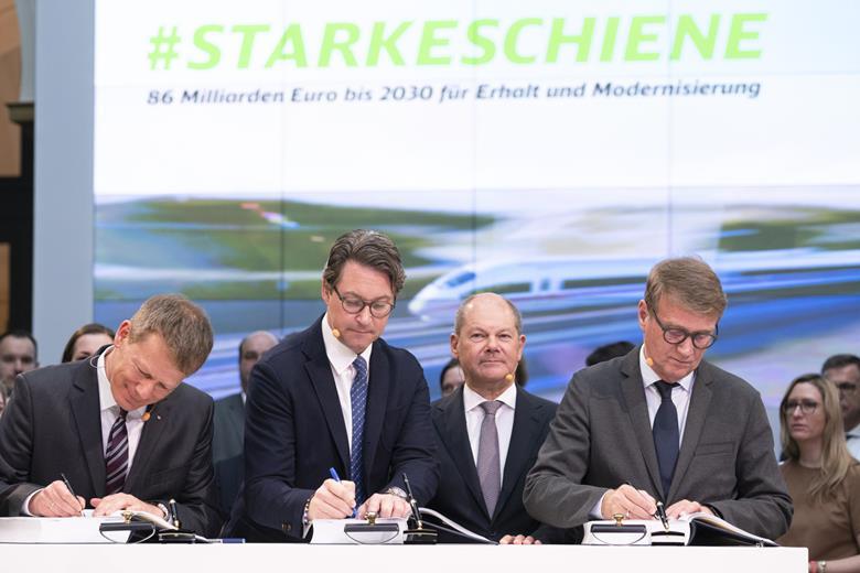 El gobierno alemán firma un programa ferroviario de 86 billones de euros