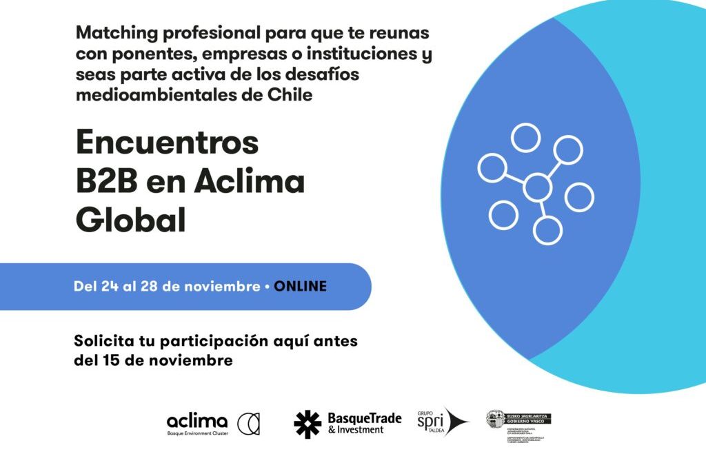 Empresas e instituciones vascas y chilenas participan este en mes en unas jornadas sobre los desafíos ambientales en Chile