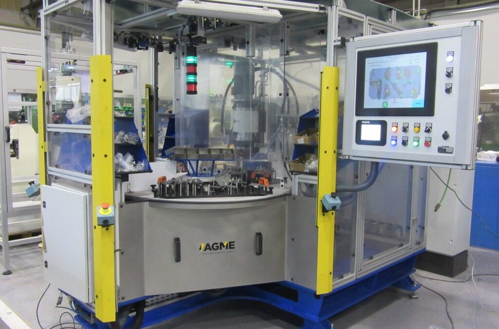 AGME fabrica máquinas especiales para el ensamblaje automático de componentes cuyo destino es Europa, Asia y América